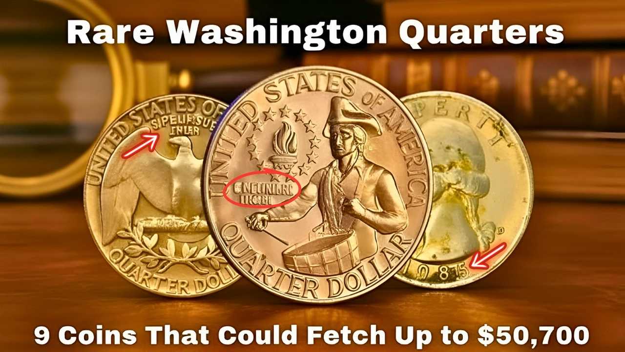 Rare Washington Quarters 9 Coins That Could Fetch Up to $50,700